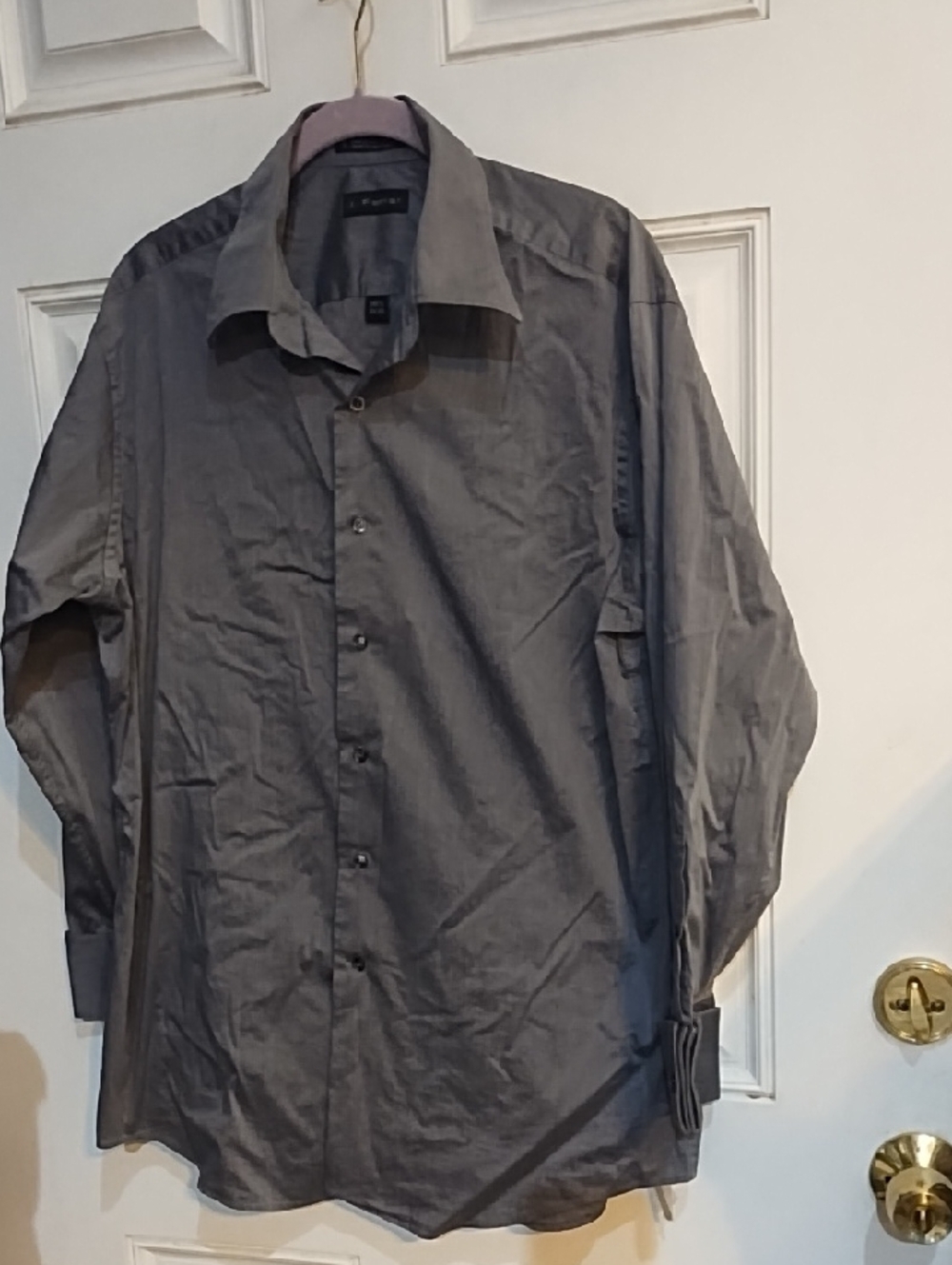 jf j.ferrar Gray Men's Dress Shirt - J. Ferrar